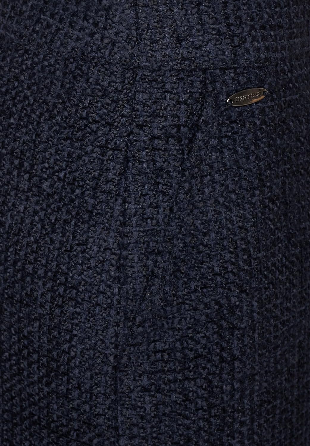 Street One Damen A-Shape_solid Bouclè Rock 36W Deep Blue (Blau), 36W Deep Blue (Blau)