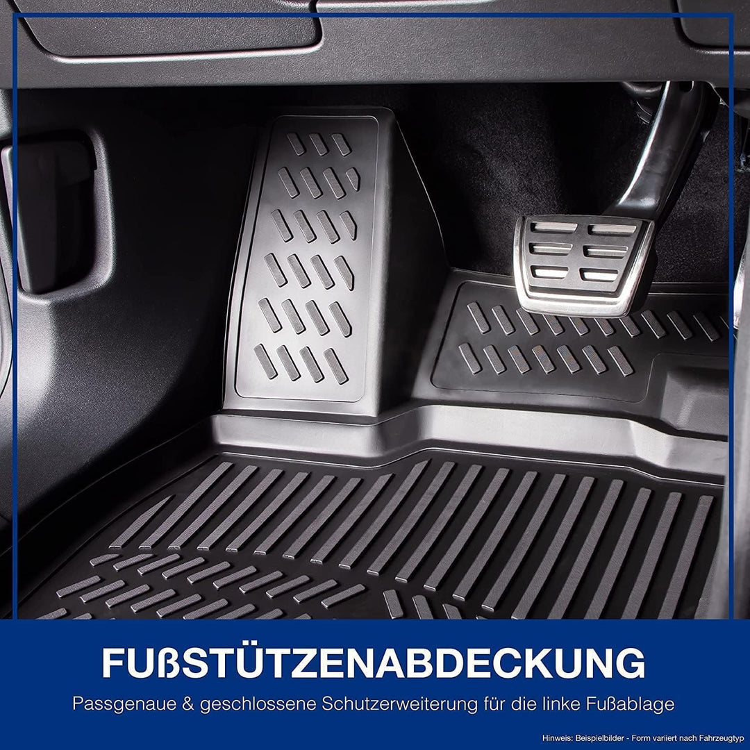 ELMASLINE 3D Gummimatten & Kofferraumwanne Set für Seat/Cupra Ateca (2017-2025) Vertiefter Standard