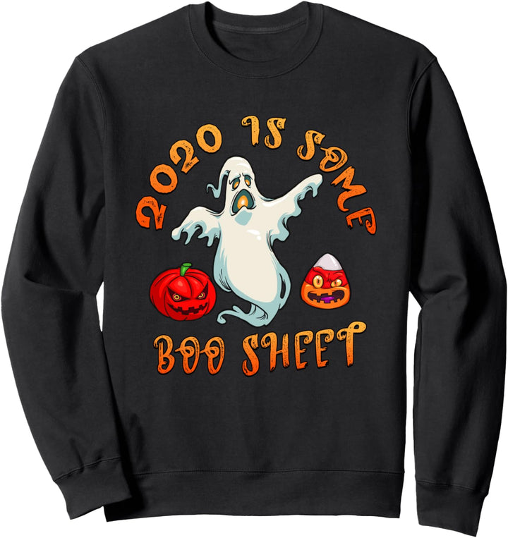 This Is Boo Sheet 2020 Funny Halloween Ghost Costume Men Kid Sweatshirt
