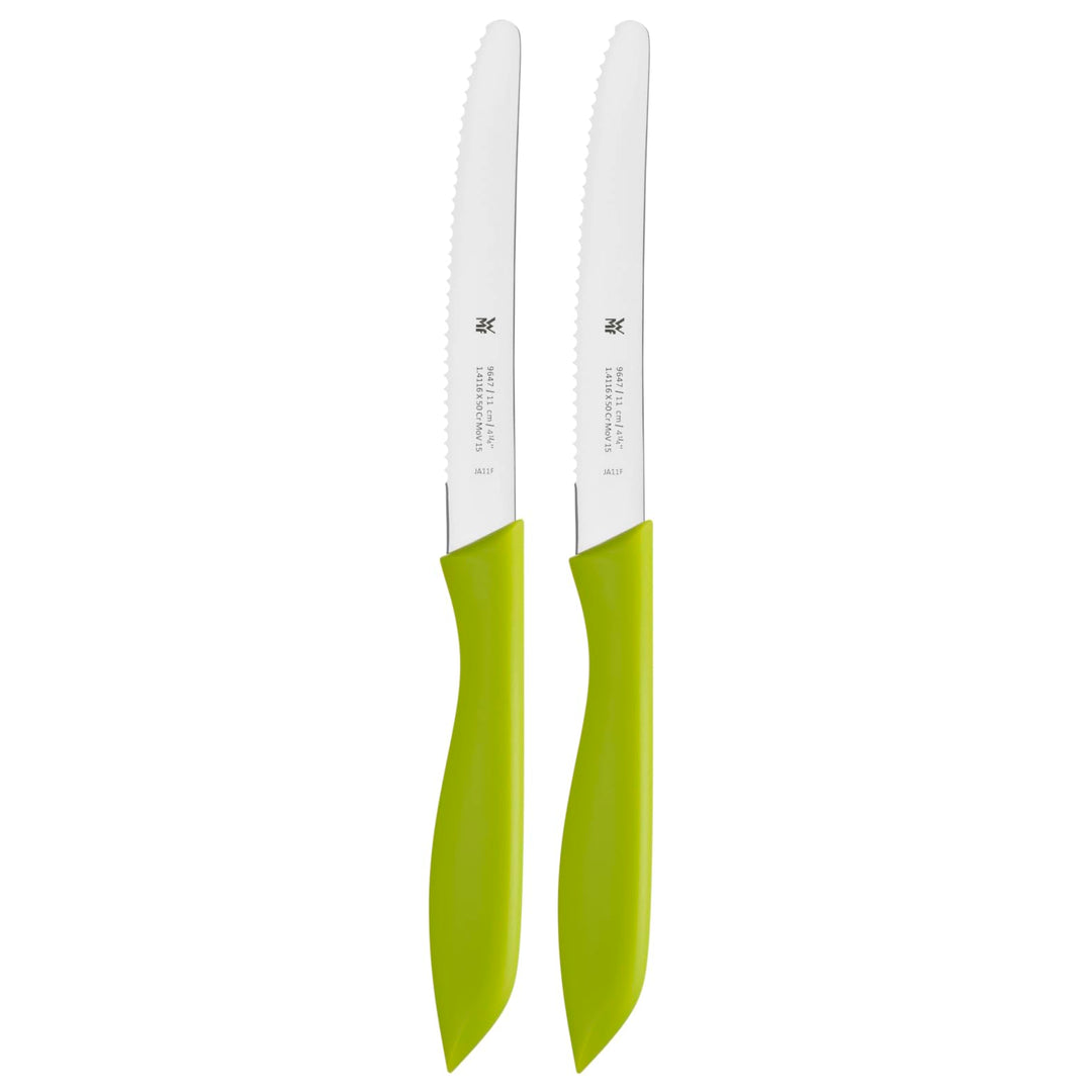 WMF Frühstücksmesser Set 2-teilig, 23 cm, Brötchenmesser Wellenschliff, Brotzeitmesser, Spezialkling
