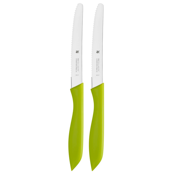 WMF Frühstücksmesser Set 2-teilig, 23 cm, Brötchenmesser Wellenschliff, Brotzeitmesser, Spezialkling