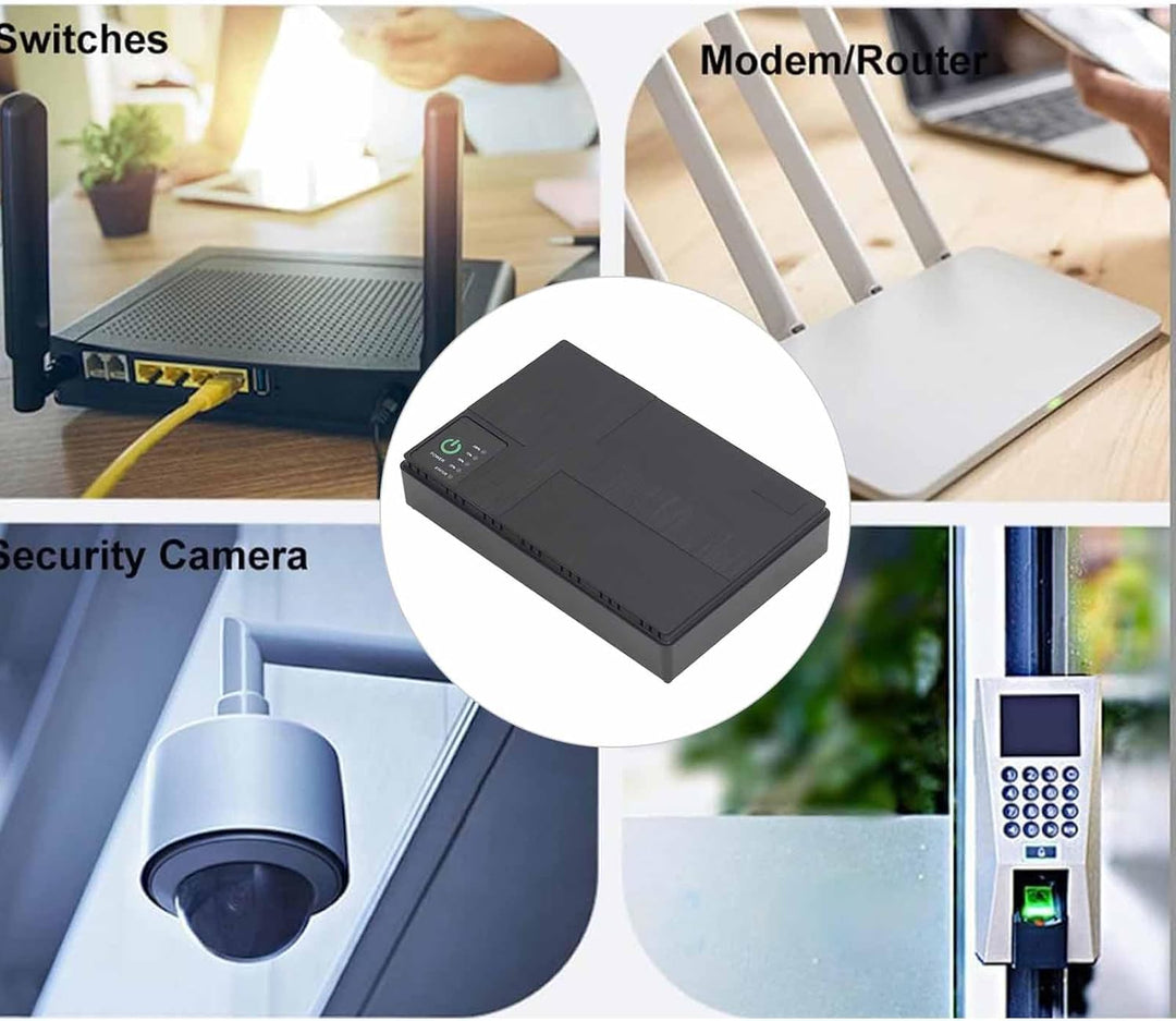 Ejoyous UPS Unterbrechungsfreie Stromversorgung, USB USV Batterie Backup 10400mAh Ausgang 5V 9V 12V