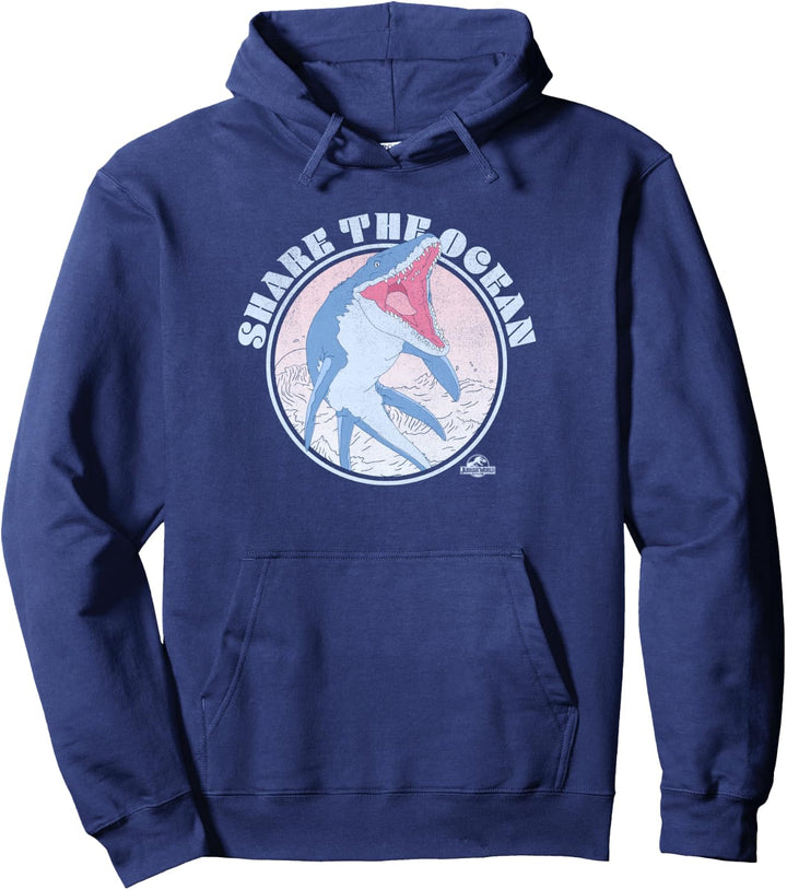 Jurassic World 2 Mosasaurus Share The Ocean Pullover Hoodie