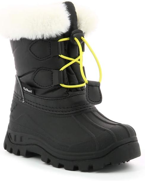 Kickers Unisex Kinder Sealsnow Schneestiefel 30 EU Rouge Noir Gris, 30 EU Rouge Noir Gris