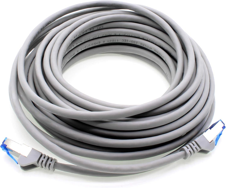 1aTTack.de Patchkabel – 10X 7,5m Ethernet, Netzwerk, Lan Kabel CAT6a (für Gigabit Netzwerke, Router,
