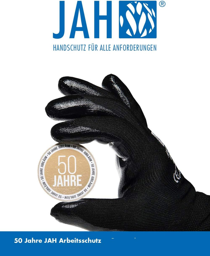 Jah 11930 Lederhandschuh 10 Paar Polsterung natur Gr. 9, 9