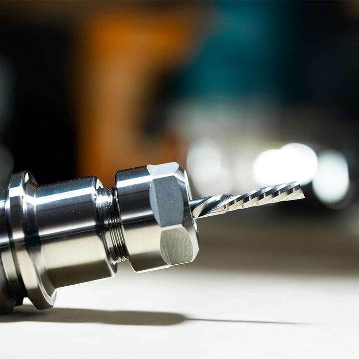 SpeTool Alu Fräser 8mm Schaft Einschneider VHM Fräser 32mm Schnittlänge Hartmetall Schaftfräser CNC
