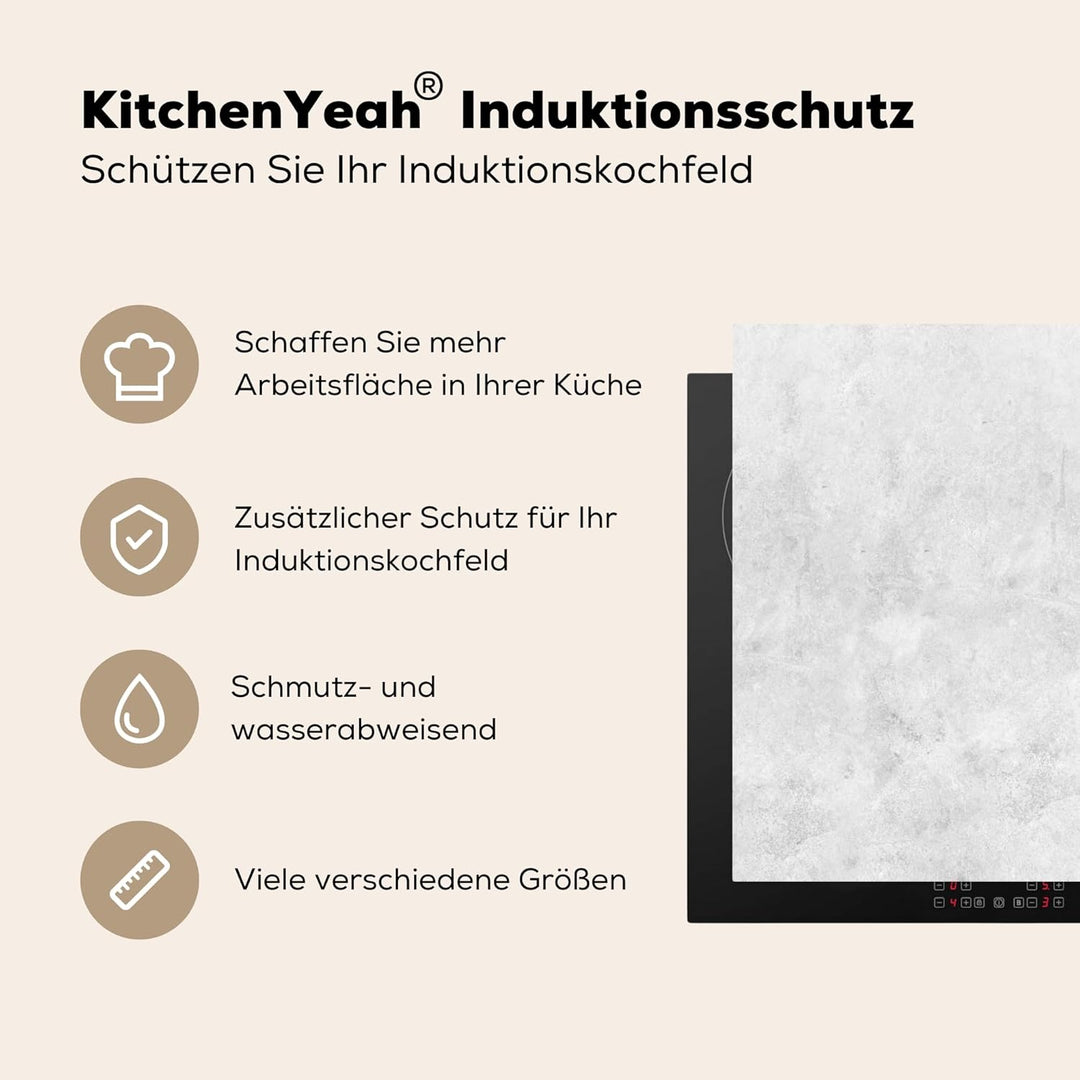KitchenYeah© Herdabdeckplatte Einteilig Küche Ceranfeld Abdeckplatte Cerankochfeld Abdeckung Indukti