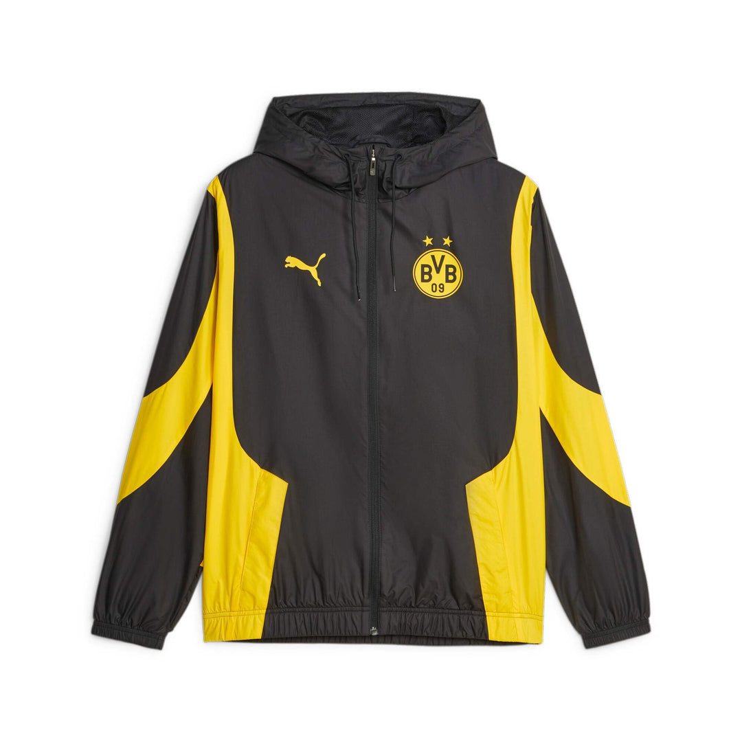 PUMA BVB Dortmund Prematch Jacke 2023/2024 Unisex XS Schwarz, XS Schwarz