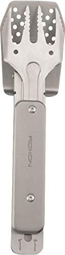 Roxon Mini BBQ Tool 4 in 1 Grillbesteck, Farbe:grau