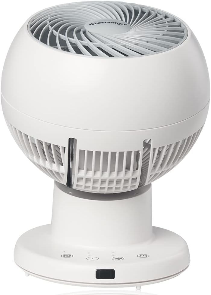 Leiser 3D-Oszillationstischventilator mit Fernbedienung, Timer, schwenkbar, 3 Geschwindigkeitsstufen