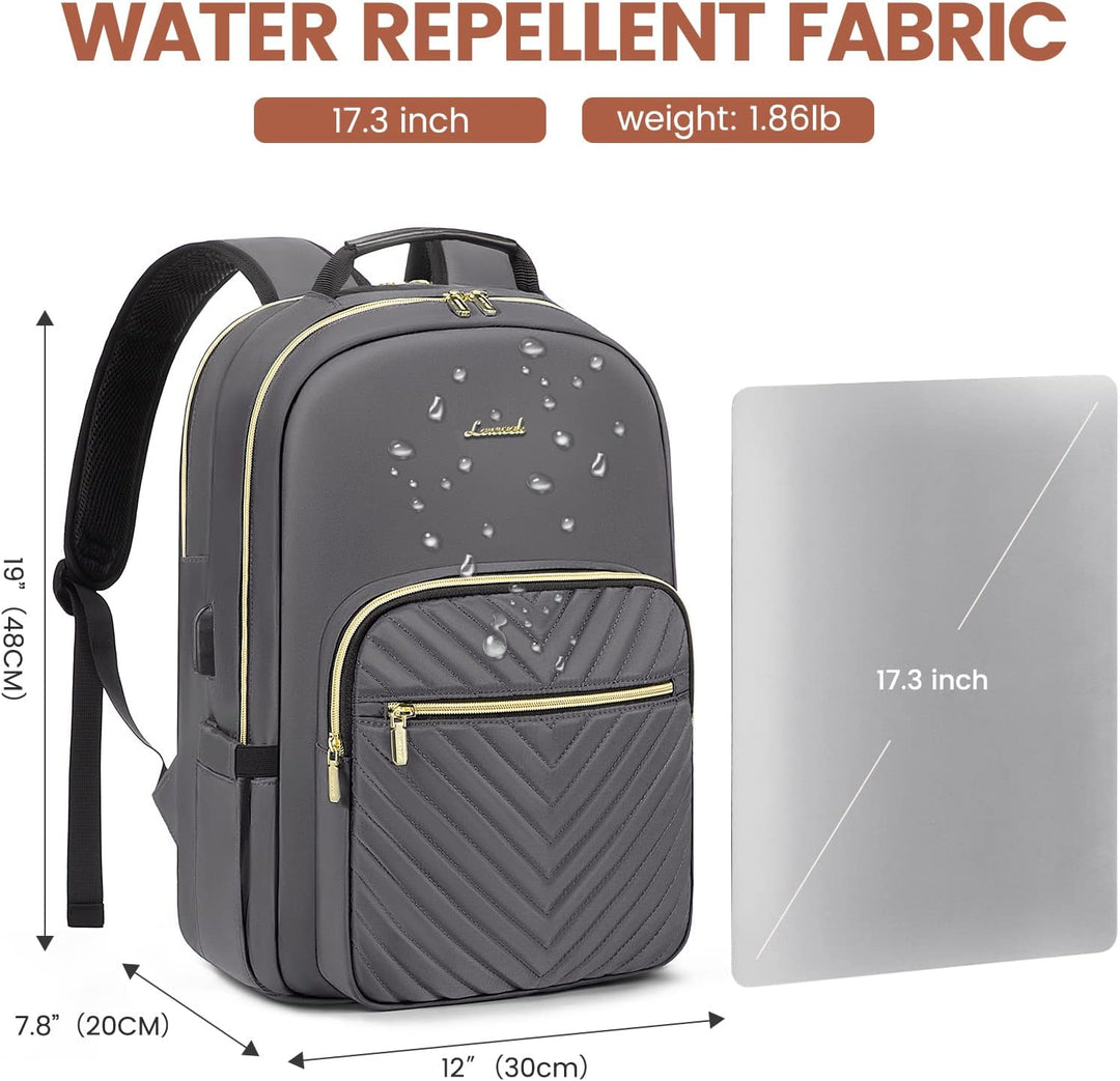 LOVEVOOK Laptop Rucksack Damen, 14 15,6 17,3 Zoll Laptoptasche Rucksack Damen Klein Wasserdicht Schu