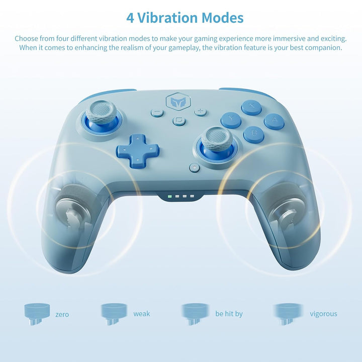 BIGBIG WON Wireless Controller Für PC, 6-Achsen-Gyroskop, Dual Shock, 128-stufige Makroprogrammierun