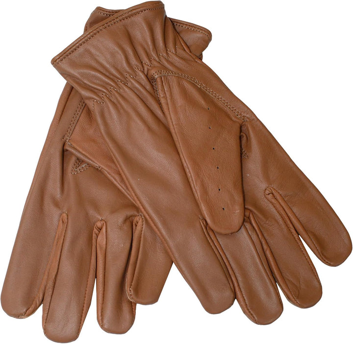 German Wear Unisex Driving Autofahrer-Handschuhe Lederhandschuhe 11=2XL Karamell, 11=2XL Karamell
