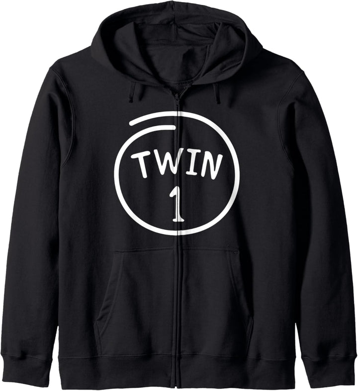 Zwilling 1 für Zwillinge Liebe Kapuzenjacke