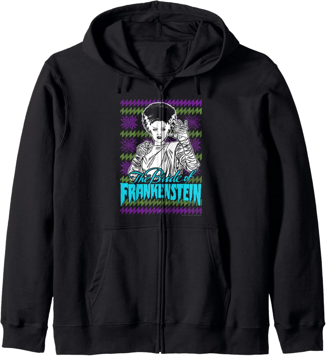 Universal Monsters Christmas The Bride Of Frankenstein C2 Kapuzenjacke