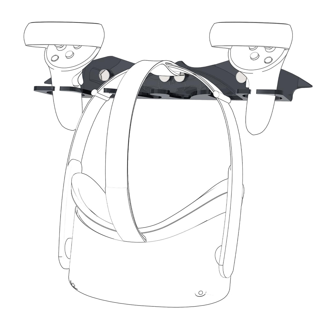 Geekria VR-Wandhalter kompatibel mit Meta Quest 3/3 Pro/2, Valve Index, HTC Vive, PlayStation VR – Z
