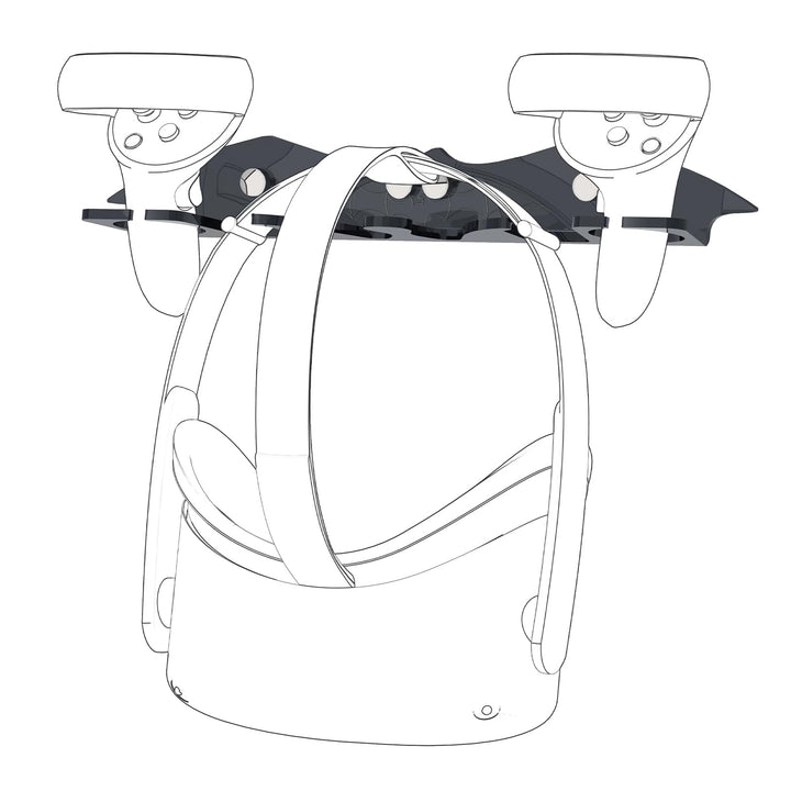 Geekria VR-Wandhalter kompatibel mit Meta Quest 3/3 Pro/2, Valve Index, HTC Vive, PlayStation VR – Z