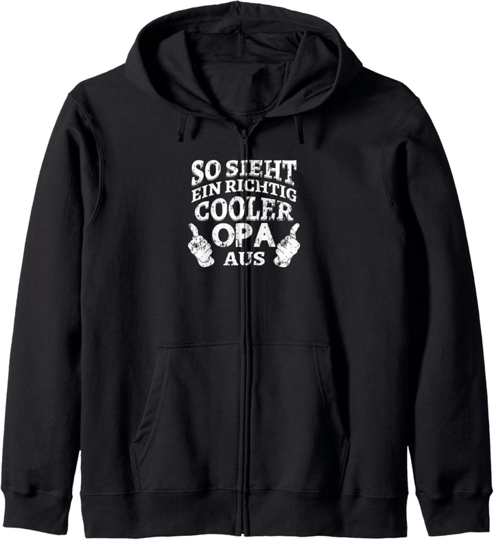 So sieht ein richtig cooler Opa aus Enkelin Oma Weltbester Kapuzenjacke