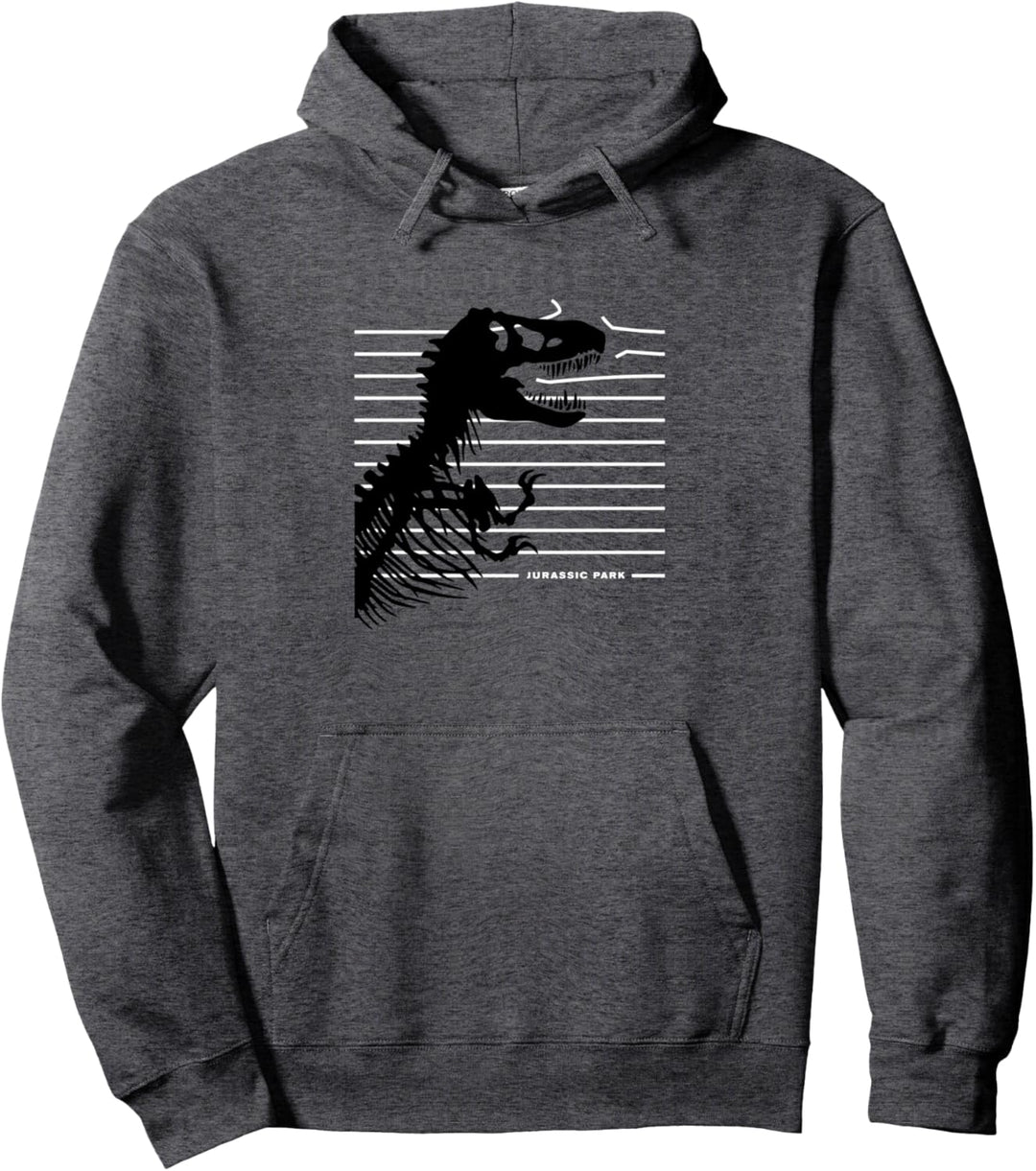 Jurassic Park T-Rex Skeleton Breaking The Fence Pullover Hoodie