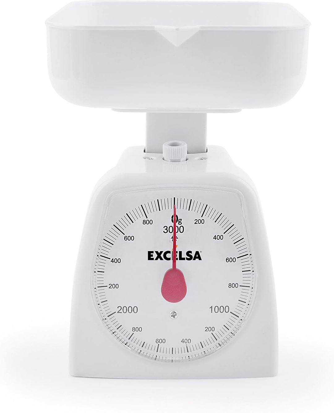 Excelsa Colors Mechanische Waage, 3 kg, Weiss, Weiß