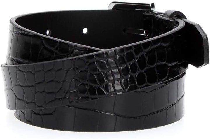 Calvin Klein CK Must Croc Fix Belt 2.5 W90 Black