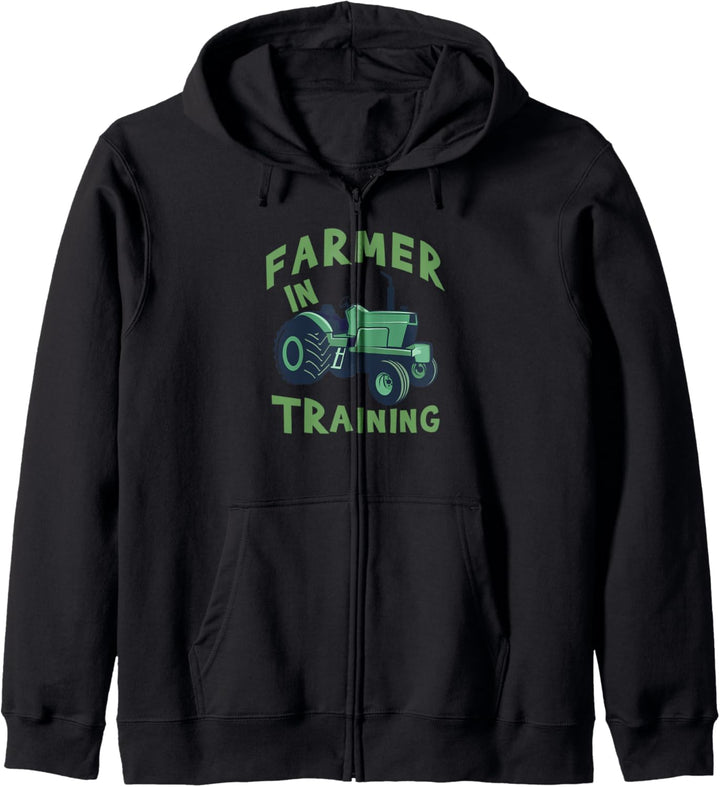 Farmer in Training Spruch Landwirtschaft Trecker Biobauer Kapuzenjacke