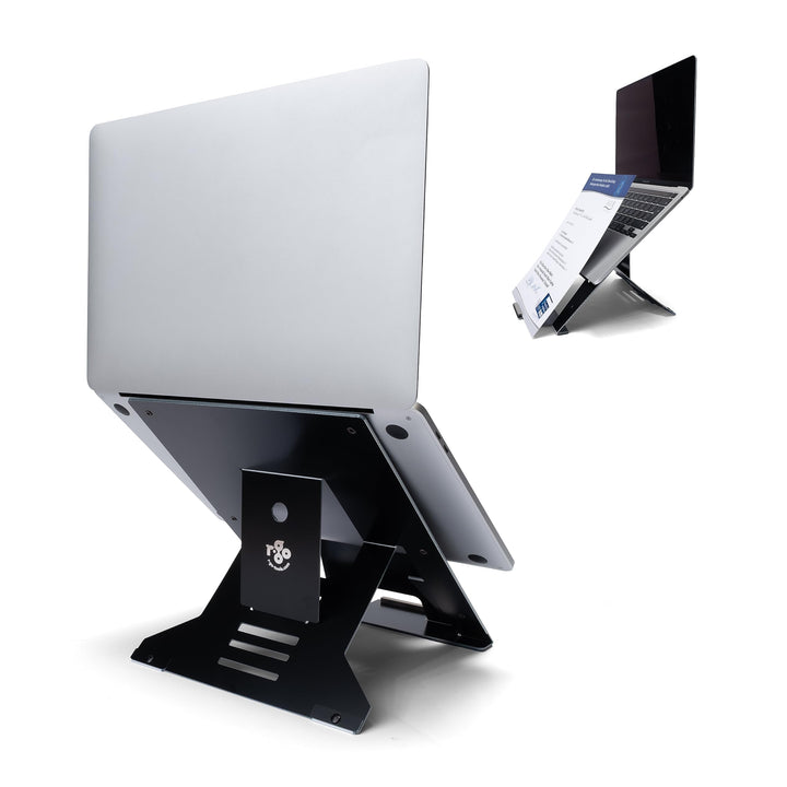 R-GO Riser Document, Laptop Ständer mit Dokumentenhalter, Verstellbarer Laptop Riser Für Büro Oder Z