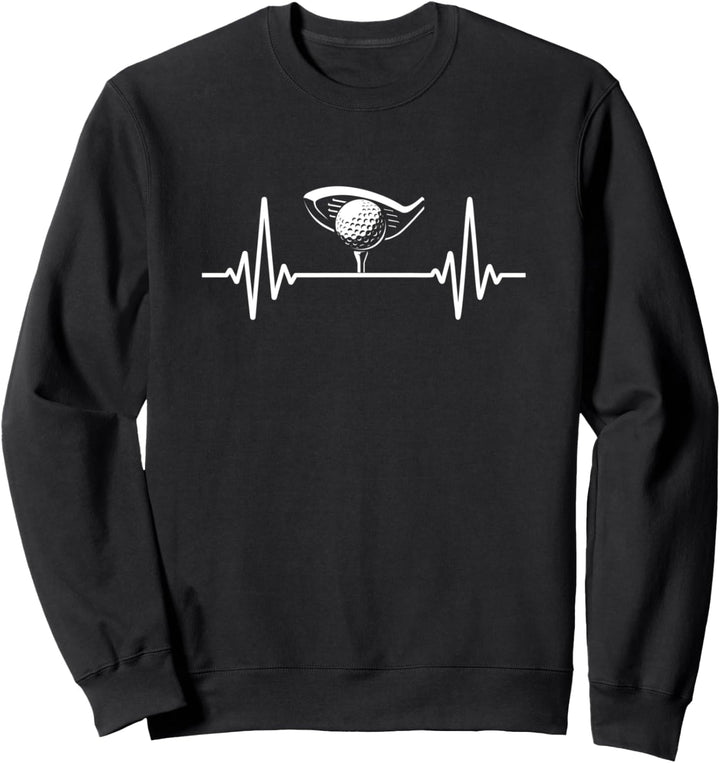 Golf Herzschlag | Golfspieler Sweatshirt