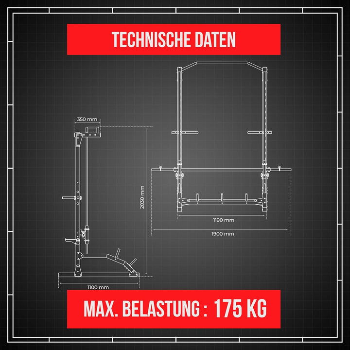 K-Sport: Smith Machine - Multipresse I erstklassiges Trainingsgerät für zu Hause I geführte Bewegung