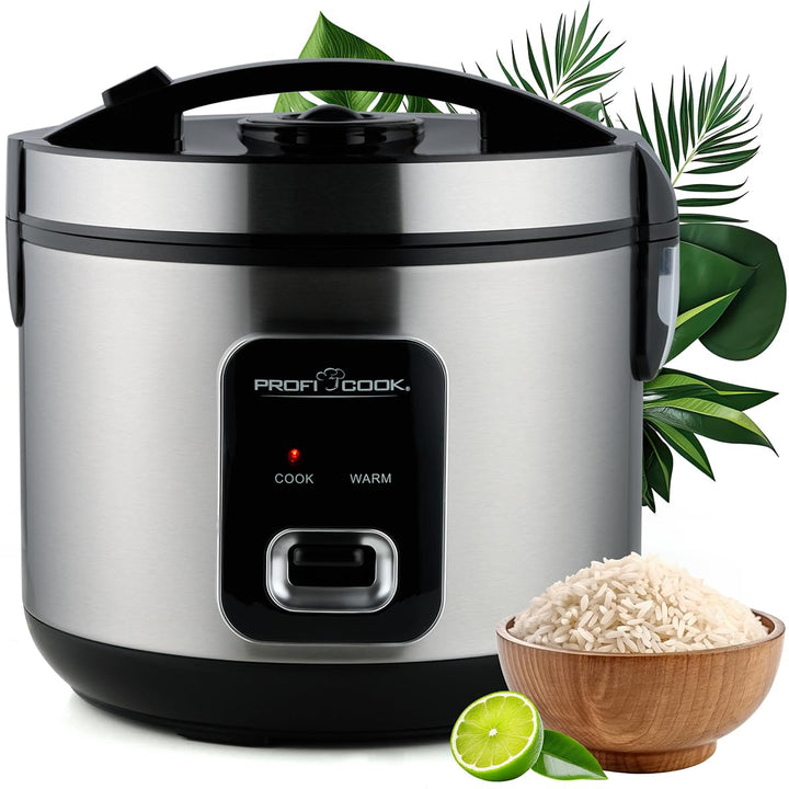ProfiCook® Reiskocher für 3kg Reis | schnelle Zubereitung ohne Anbrennen | Warmhaltefunktion | inkl.