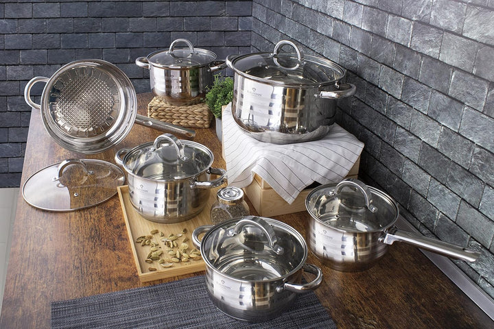 Blaumann Töpfe und Pfannen 12 tlg. Set Jumbo Gourmet Line