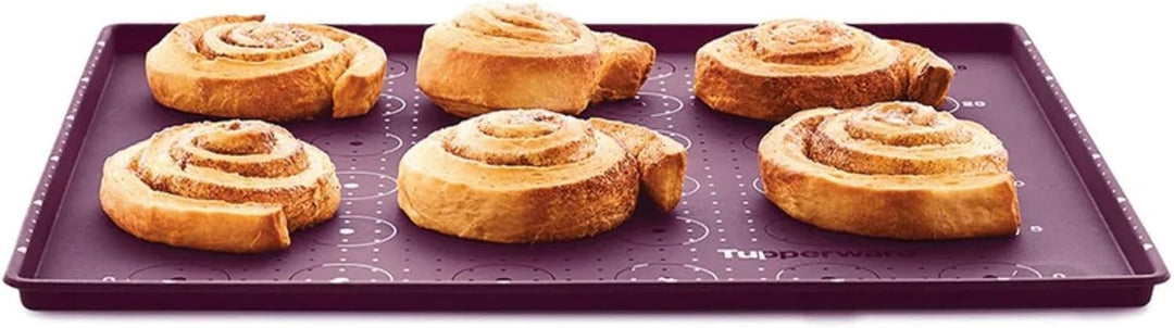 TUPPERWARE Backen Silikon Backunterlage lila Dauer-Backunterlage Teig Easyplus