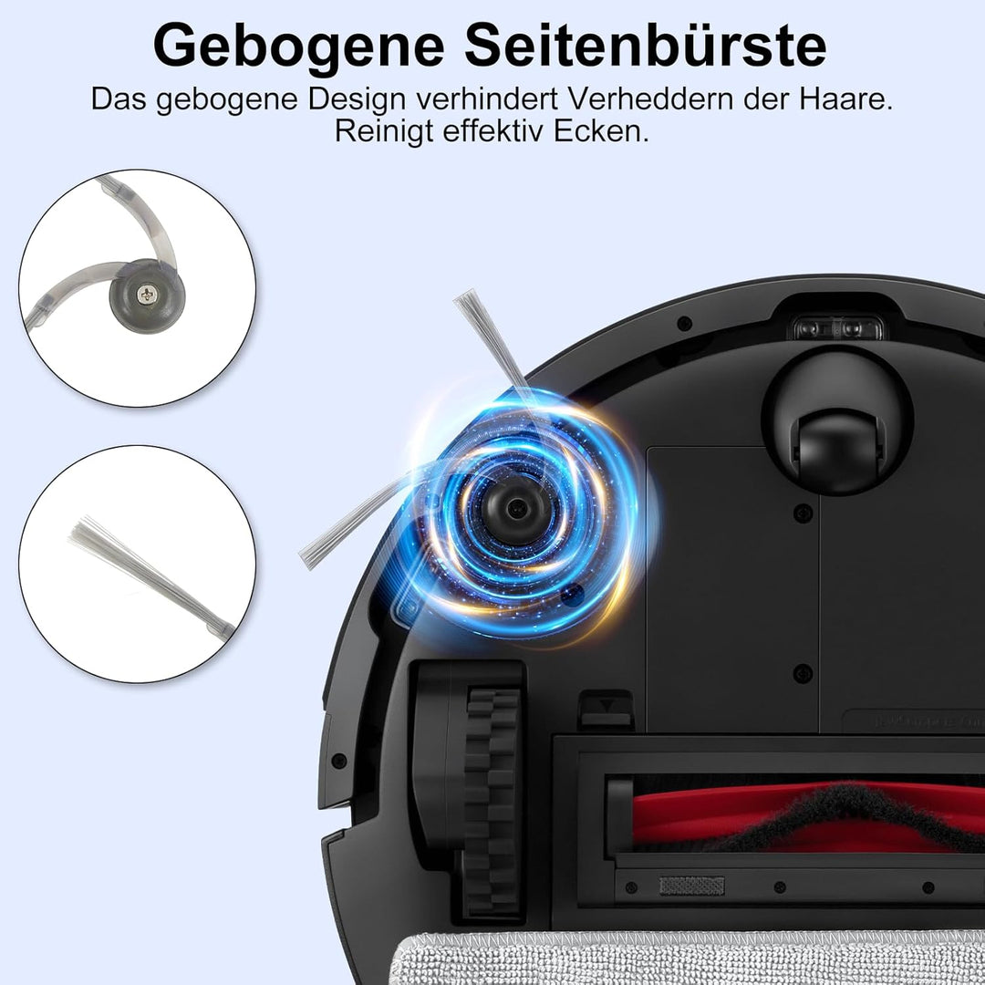 19 Stück Zubehörset für Roborock Q7 L5+, Q7 M5, Q7 M5+, Q7 L5 Saugroboter mit 1 Hauptbürsten 6 Wisch