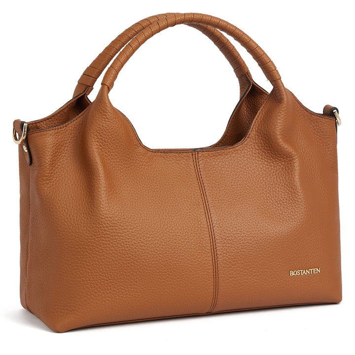 BOSTANTEN Damen Weiches Leder Handtaschen Gross Schultertasche Designer Frauen ledertaschen 2411-bra