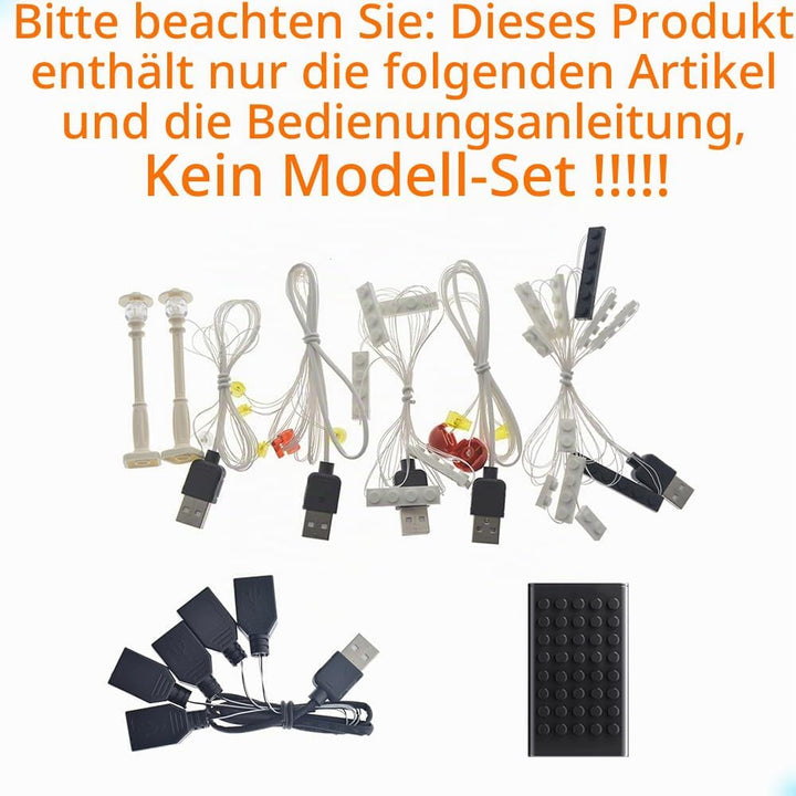 GEAMENT Verbesserte Version LED-Licht-Set für Stadtleben (Creator Expert Assembly Square) - Kompatib