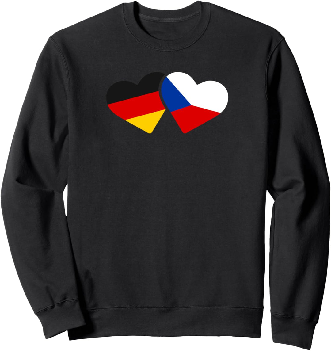 Deutschland Tschechien Liebe Herz Freunde Love Geschenk Sweatshirt