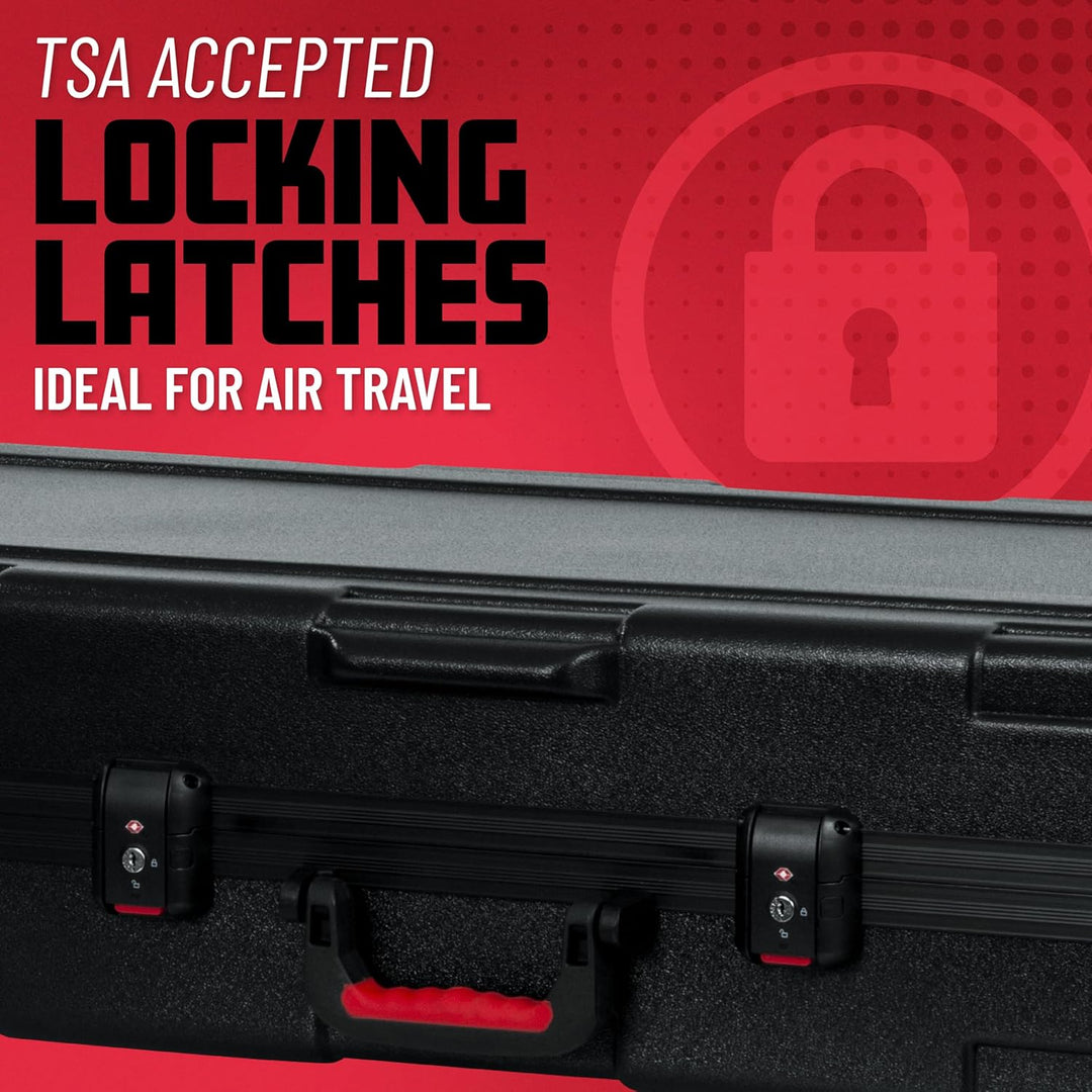 Gator Cases geformtes Flight Case für 88-Tasten Keyboards mit TSA-zugelassenen Verschlüssen und vers