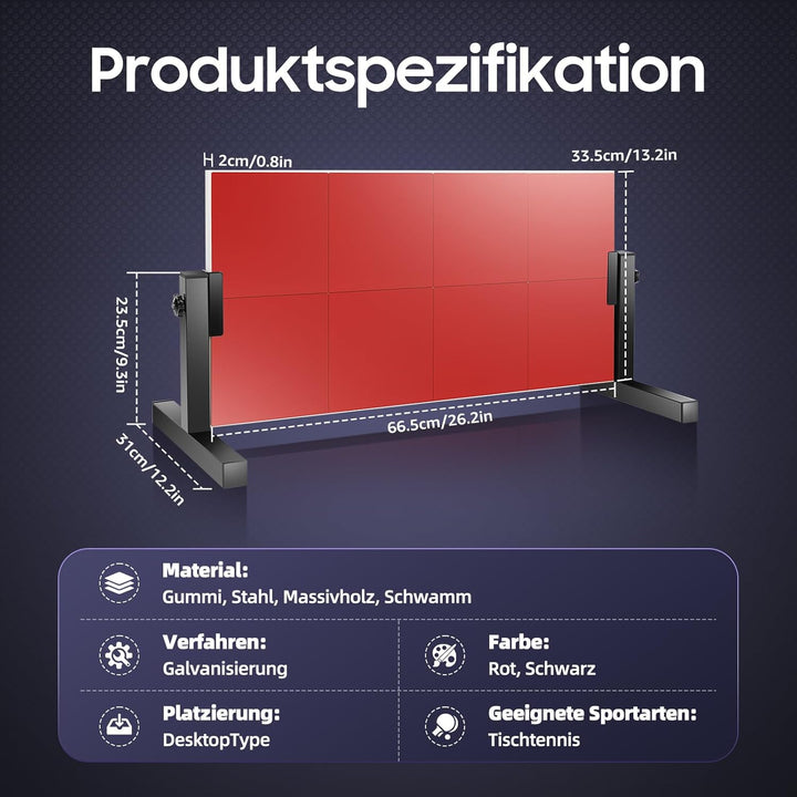 Tischtennis Returnbrett RüCksprungbrett Returnboard TrainingsgeräT Ping-Pong Sparring Rebound Für In