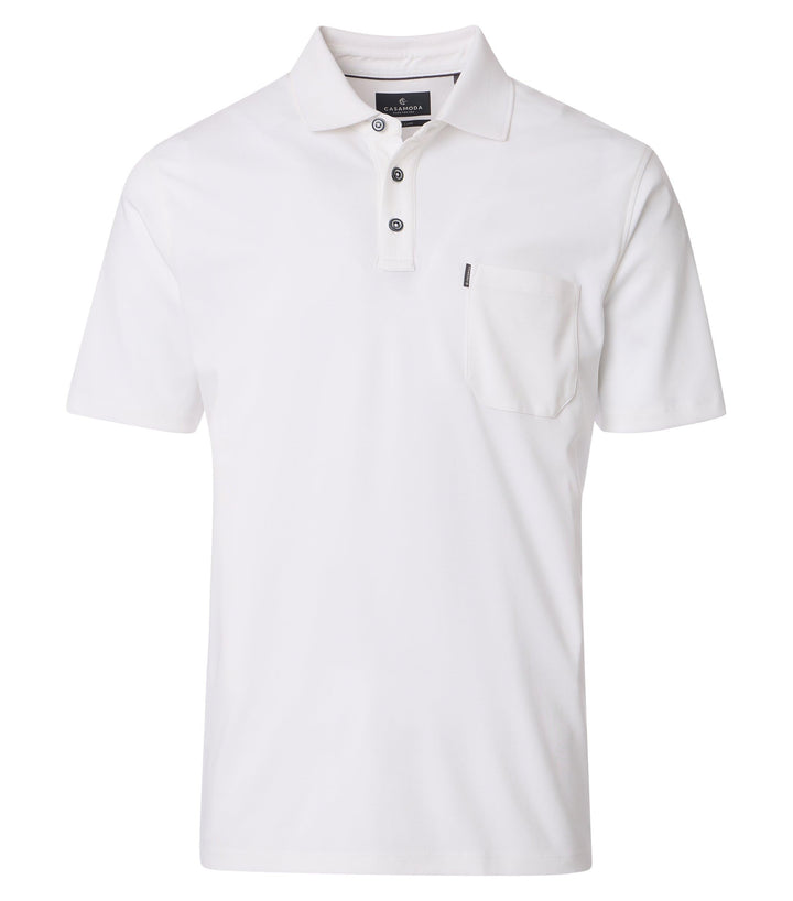 CASAMODA Polo-Shirt Uni M Weiss(000), M Weiß(000)