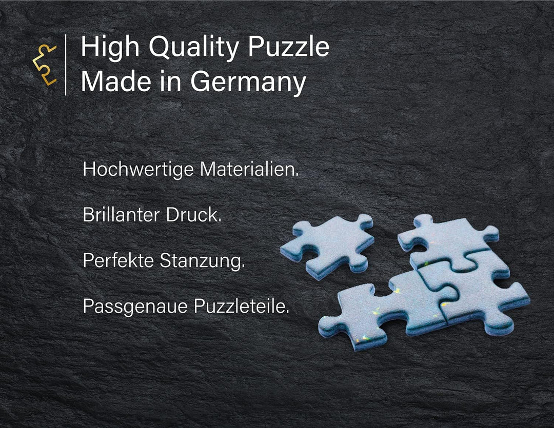 Ulmer Puzzleschmiede - Puzzle Winter-Genuss - Klassisches 1000 Teile Puzzle für die kalte Jahreszeit