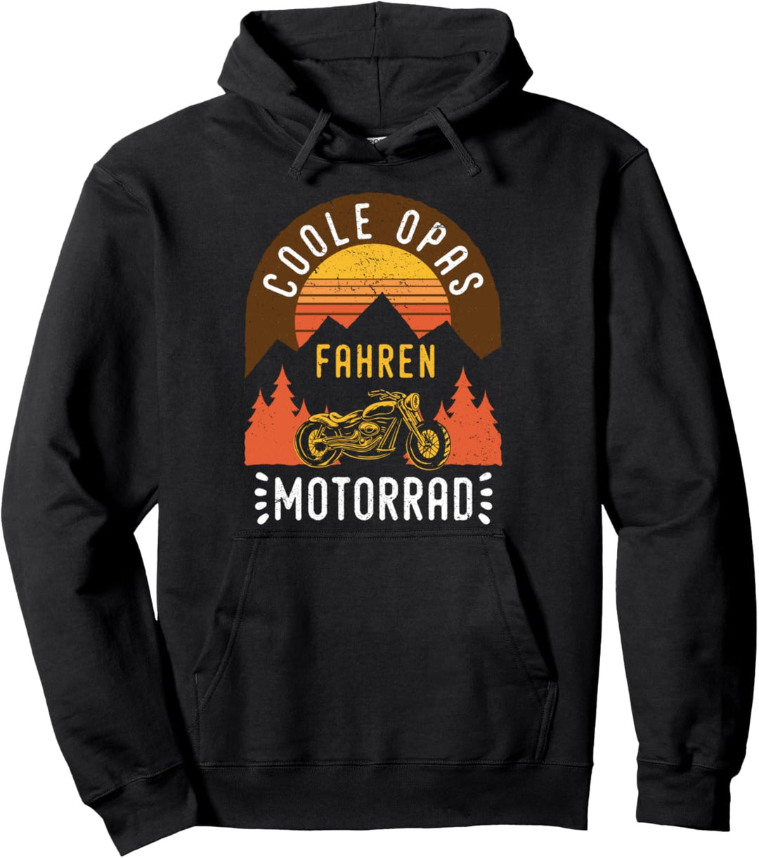 Coole Opas fahren Motorrad | Motorradfahrer Biker Grossvater Pullover Hoodie