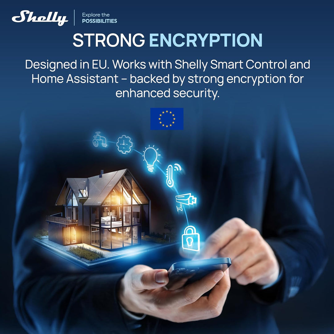 Shelly BLU RC Button 4 ZB - Bluetooth & Zigbee Smart Fernbedienung mit vier Tasten, Mehrfachklicks,