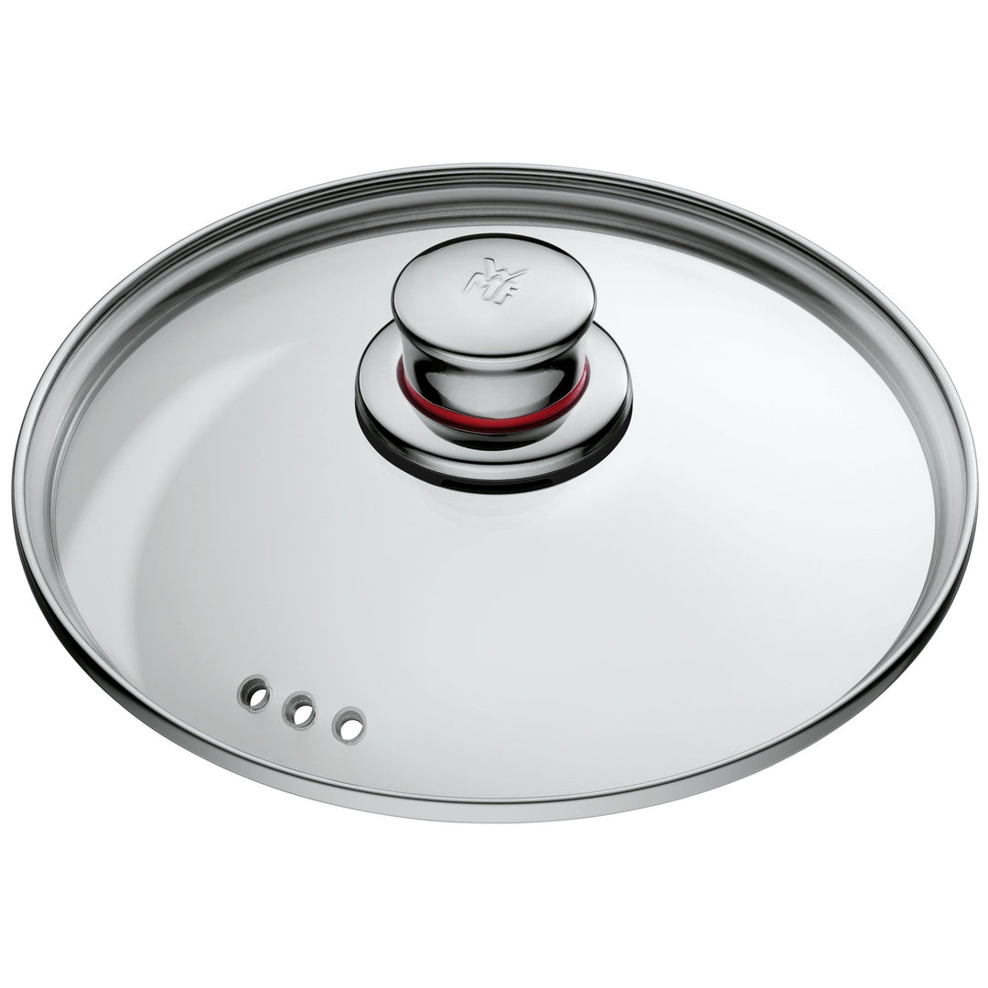 WMF Quality One Topfdeckel, Glasdeckel mit Metallgriff, hitzebeständiges Glas, spülmaschinengeeignet