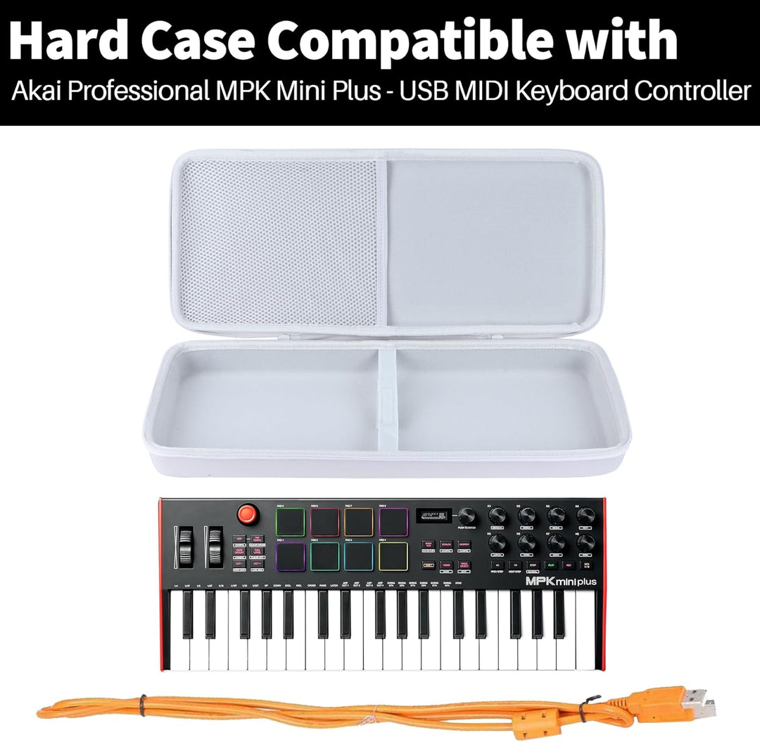 Lebakort Hart Schutzhülle Etui für Akai Professional MPK Mini Plus Keyboard | Keyboard Controller Tr