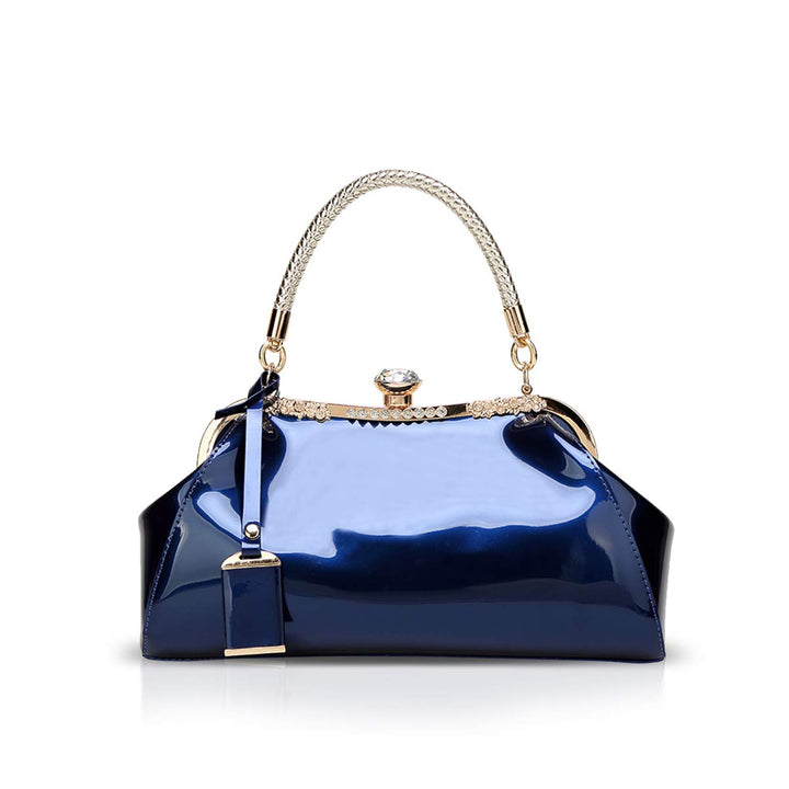 NICOLE &amp; DORIS Handtaschen für Damen Lackleder Handtaschen Abendtasche für Party Hochzeit Schulterta