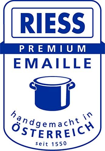 Riess, 0412-033, Vorratsbehälter mit Deckel, 15x11x7cm, Emaille, Design SERVE + STORE, WEISS, Gewich