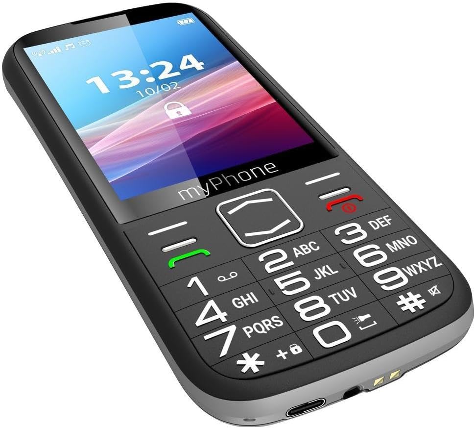 myPhone Halo 4 LTE Tastentelefon für Senioren ohne vertrag seniorhandy, Dual-SIM, grosse Tasten und