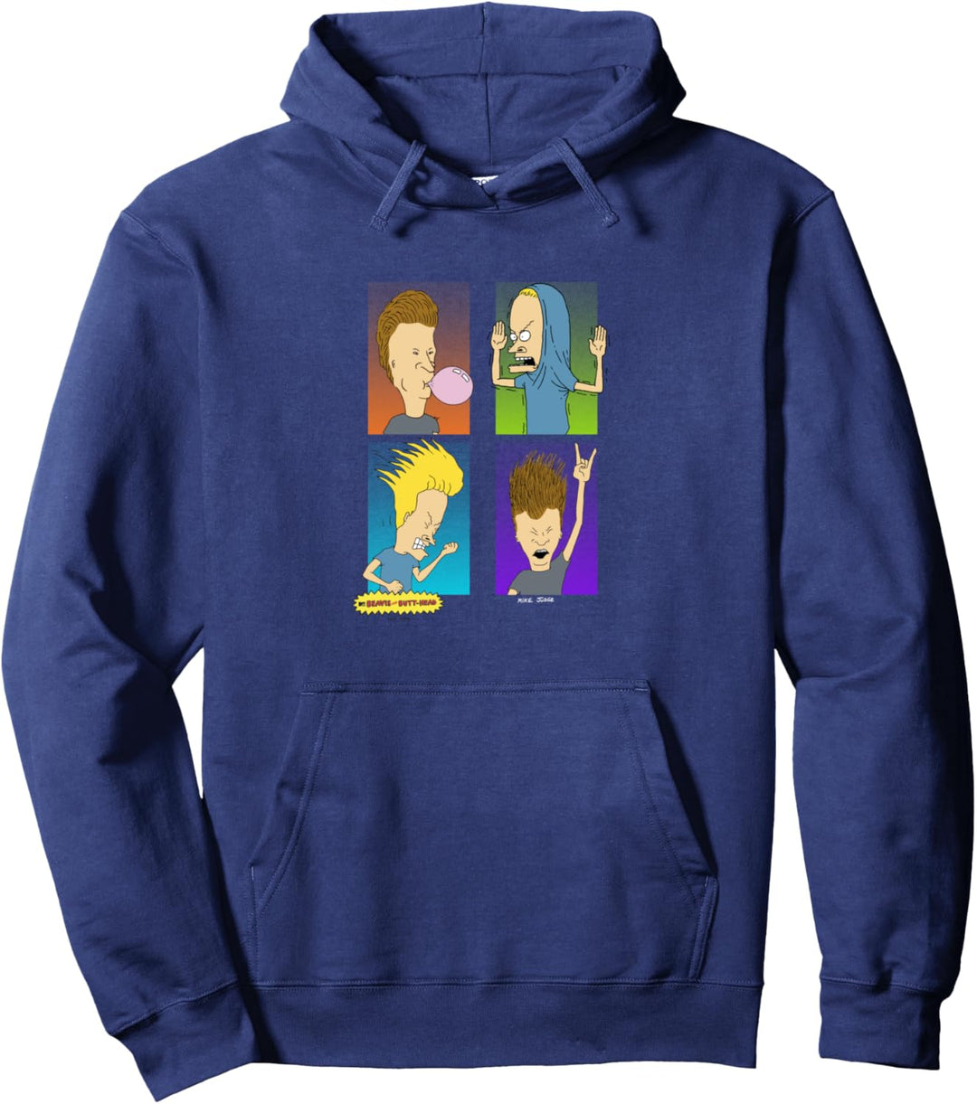 Beavis and Butt-Head Four Square Pullover Hoodie