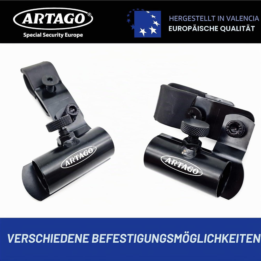 Artago K502 Universal Bügelschloss Halterung (Metall) an Rohren oder Schrauben für Fahrrad und Motor